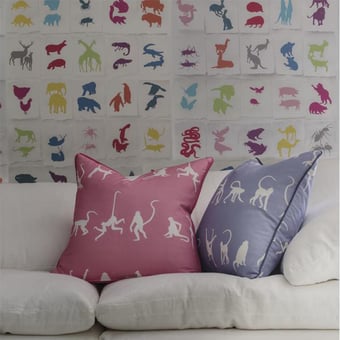 Monkey Puzzle Fabric Bluebell Andrew Martin