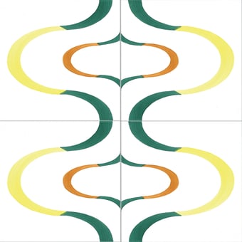 Alfred Comb Tile Verde Bosco/Giallo/Giallo Sole Cevi