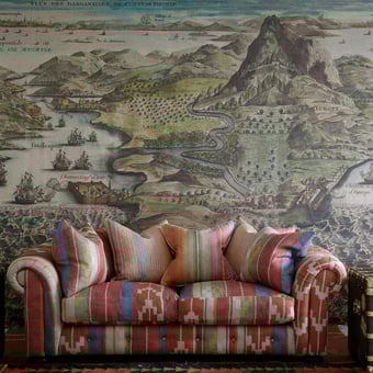 Papel pintado mural panorámico Constantinople Lime Andrew Martin