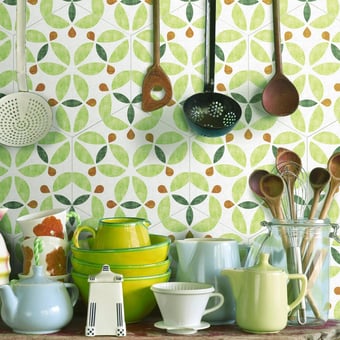 Piastrella Ciclamino Green Antique Le Nid