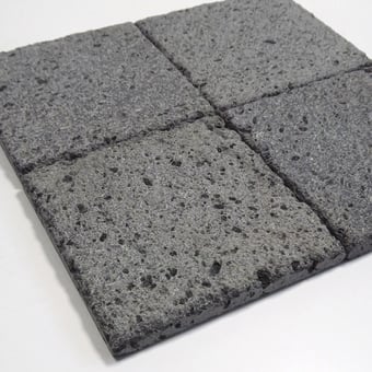 Piastrella Bocciardata Gris Le Nid