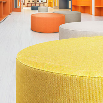 Malta coated Fabric Terracotta Vescom