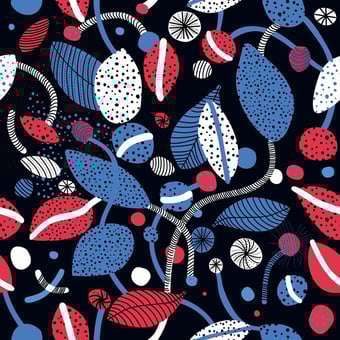 Herbarium Wallpaper Summer Quinsaï