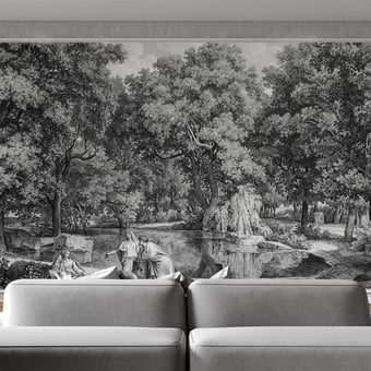 Leaf and Leisure Panel Monochrome Artwallz Paris