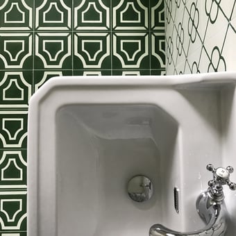 Piastrella di cemento Villandry Vert Beauregard Studio