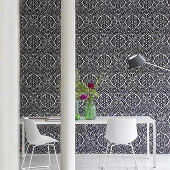 Fioravanti Wallpaper Noir Designers Guild