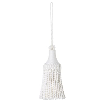 Fleurs de Lin key tassel Blanc Houlès