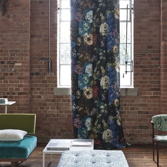 Minakari Fabric Cobalt Designers Guild