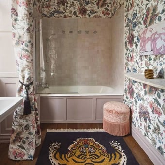 Majorelle Fabric Ecru House of Hackney