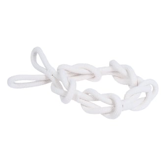 Zugband Fleurs de Lin looped Blanc Houlès
