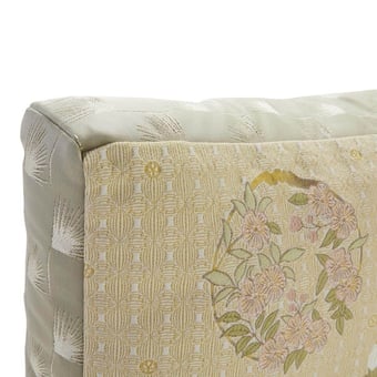 Sakura Hana Maru Cushion Multicolor/Natural K3 design by Kenzo Takada