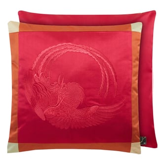 Maiko Phoenix Cushion Apple/Green K3 design by Kenzo Takada