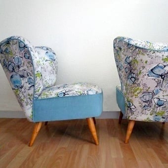 Stoff Promenade Bleu Lalie Design
