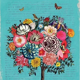 Papel pintado mural panorámico Pip Fantastree Floral Pip Studio