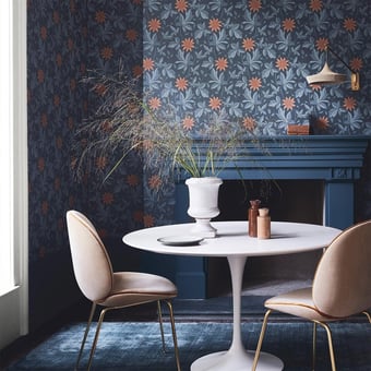 Monroe Wallpaper Night Flower Little Greene