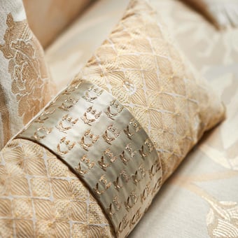 Kikyo Fabric Beige K3 design by Kenzo Takada