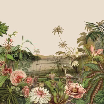Floating Gardens Panel Taupe York Wallcoverings