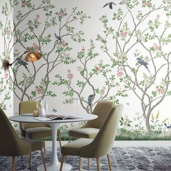 Carta da parati murale linogering Garden Sisal White/Netural York Wallcoverings