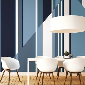 Pinwheel Stripe Panel Grey York Wallcoverings