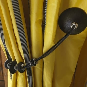Onyx cord tieback Blanc cassé Houlès