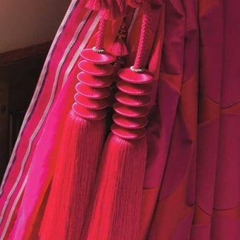 Zugband Onyx two tassels Blanc cassé Houlès