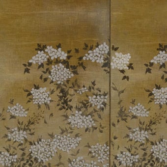 Jute Flora Panel Ambre Coordonné