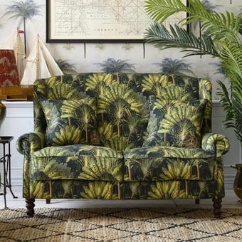 Traveller's Palm Fabric Brown/Green Mindthegap