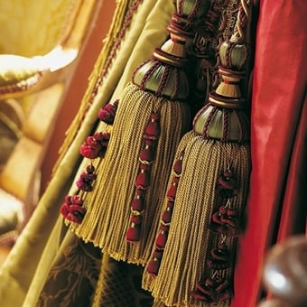 Zugband Antica two tassels Beige Houlès