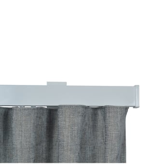 Tringle Cosmo Aluminium Droit kit pose mur Laqué Blanc Houlès