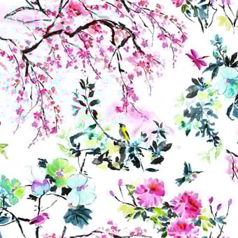 Chinoiserie Flower Fabric Peony Designers Guild