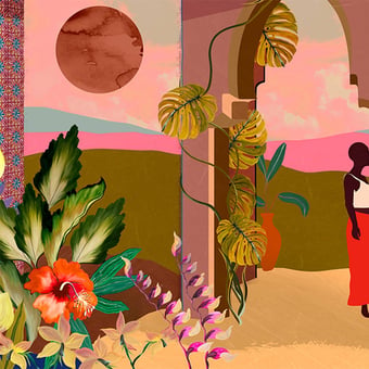 Carta da parati murale Les Mystères de Madagascar Marrakech Arte