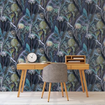 Rivestimento murale Blooming Pineapple Peacock Arte