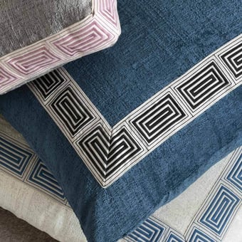 Maia 80 mm embroidered Braid Anthracite Houlès