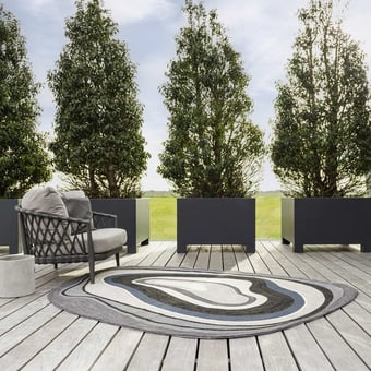 Teppich Aura Grey in-outdoor 140x200 cm Brink & Campman