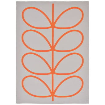 Alfombras Giant linoear Stem Persimmon in-outdoor 140x200cm Orla Kiely