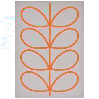 Tapis Giant Linear Stem Persimmon in-outdoor 140x200 cm Orla Kiely