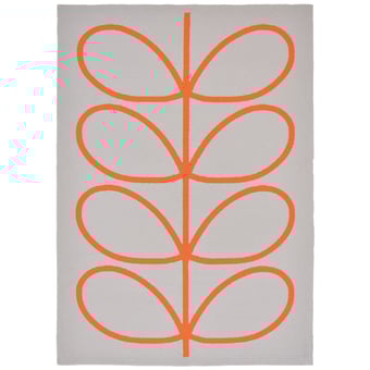 Tappeti Giant linoear Stem Persimmon in-outdoor 140x200 cm Orla Kiely