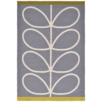 Tappeti Giant linoear Stem Slate in-outdoor 140x200 cm Orla Kiely
