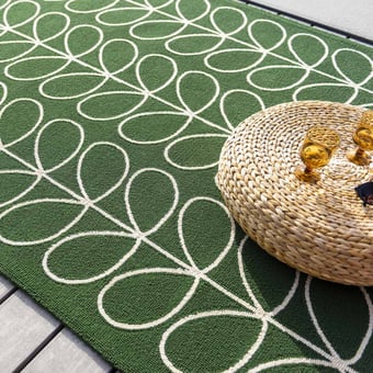Tappeti linoear Stem Jade in-outdoor 140x200 cm Orla Kiely