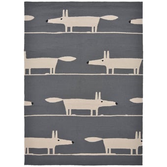 Tappeti Mr. Fox Charcoal in-outdoor 90x150 cm Scion
