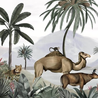Wild India Panel Green Les Dominotiers
