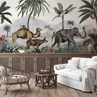 Wild India Panel Green Les Dominotiers