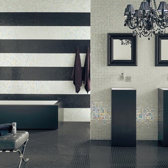 Mosaico Titanium White Brush Vidrepur