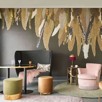 Panoramatapete Golden Feather in Scene Sobre Eijffinger