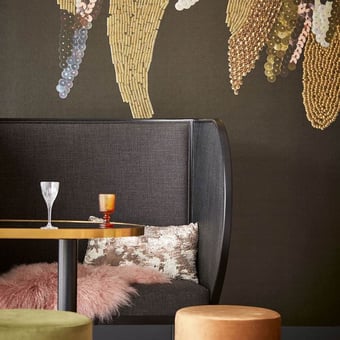 Papel pintado mural panorámico Golden Feather Chic Eijffinger