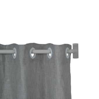 Tringle Bastide kit corner pour œillets Blanc cassé Houlès