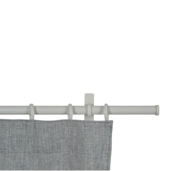 Bastide rod wall installation kit with rings Blanc cassé Houlès