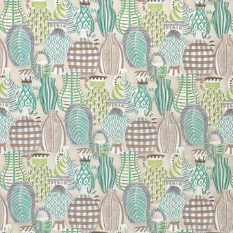 Tela Collioure Coral/Duck Egg Nina Campbell
