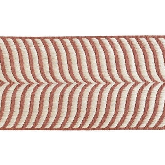 Ribetes jacquard Calliope 98 mm Noir/Miel Houlès