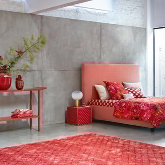 Maiko Hanatsugi Pouffe Red K3 design by Kenzo Takada
